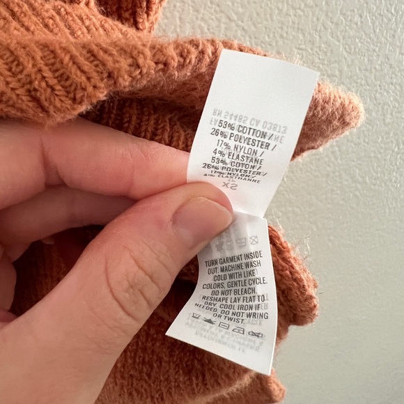 Aerie Oversized Rust Orange Crewneck Sweater - Picture 4 of 4